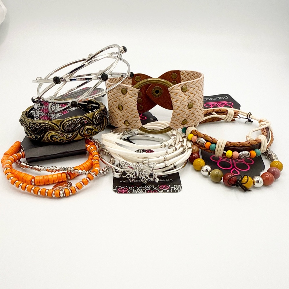 PAPARAZZI Boho Mixed Metals Leather Styles Bracelet Bundle